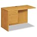 10500 Series L Workstation Return, 3/4 Height Left Ped, 48w x 24d, Harvest