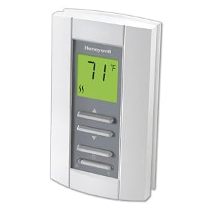 Honeywell TL7235A1003 LineVoltPRO Non-Programmable Digital Thermostat With Electronic Temperature Control