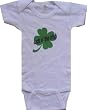 LUCK O' THE IRISH / SHAMROCK - Irish Designs - White Onesie / Baby T-shirt