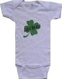 LUCK O' THE IRISH / SHAMROCK - Irish Designs - White Onesie / Baby T-shirt