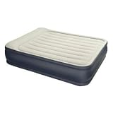 from Intex Intex Queen Size Deluxe Pillow Rest Air Bed with Built-in Electric Pump Model 67738