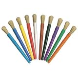 10 Chubby Paint Brushes (10 Assorted Colors)
