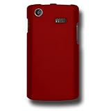 Amzer Rubberized Snap On Crystal Hard Case for Samsung Captivate i897 - Red ....
