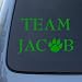 TEAM JACOB - Twilight - Vinyl Car Decal Sticker #1474 | Vinyl Color: Green Image