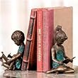Boy & Girl Bookends Pair