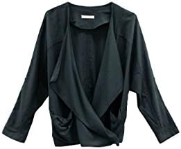 LittleBlack Women's Handkerchief Trim Blazer ONE SIZE DARK GRAY