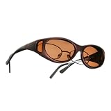 Cocoons Fit-Overs Polarized Lenses - Burgandy Frame with Copper Lens: Size ML