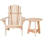 Western Red Cedar - Adirondack Chair/Tripod Table Set - Furniture For Your Patio and Garden!