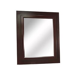 Elite Home Fashions Celebrity Collection Framed Beveled-Edge Glass Mirror, Espresso