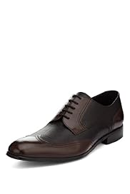 Collezione Leather Lizard Print Wingtip Shoes