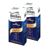 Boston Simplus One Bottles Multi-Action Solution for Rigid Gas Permeable Contact Lenses (Pack of 2) Two 3.5 oz Bottles