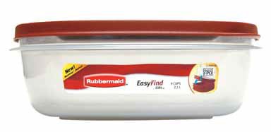 Rubbermaid 7j71-00-chili Easy Find 9c Square