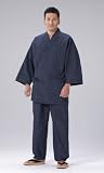 久留米文人織作務衣 日本製 高品質 作務衣