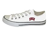 Game Day Soles Lo Top Optical White University of Nevada Las Vegas (UNLV) Logo Canvas