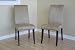 Kitchen & Housewares : Set of 2 Contemporary Design Zen Micro Fiber Parson Chairs