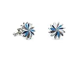 Blue/Pink Daisy Cufflinks