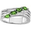 14K White Gold Emerald Ring