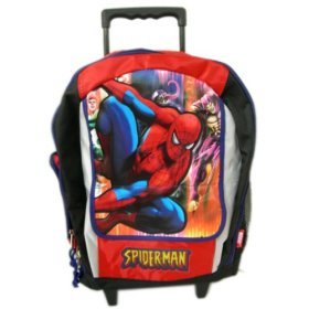 Marvel Spiderman Rolling Backpack : Full size School backpack by Marvel