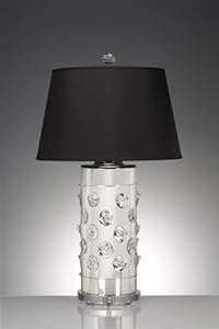 Best Dale Tiffany Gt701229 Vallejo Table Lamp Polished Chrome And Fabric Shade Glass Table Top Square Very Hothot