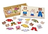 Melissa & Doug Wooden Bear Family Dress-Up Puzzle
