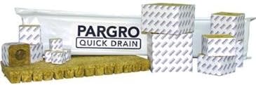 grodan PARGRO STONEWOOL QD BLOCKS - 3" X 3" X 2.5" (8 STRIP HOLE/WRAP) (24 WRAPS/CASE) (30 CASES/PALLET) 713220