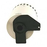 Brother DK-2113 Continuous Length Film Label Roll (Black/Clear)