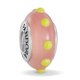 Buy Pandora Murano Glass Pink and Lime Green Seeing Spots Charm by MOTHER DAUGHTER Bead Charms compatible with Pandora and SilveRado Bracelet GIFT BOXED