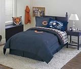 Chicago Bears Blue Denim Comforter And Sheet Set Combo
