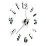 Adhesive Numbers Metal Wall Clock (DIY)
