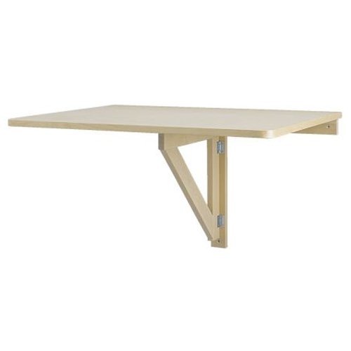 Ikea Hospice Indoor Wall-mounted drop-leaf table birch