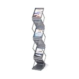 Safco Products Ready-Set-Go! Double Sided Folding Literature Display, Gray (4132GR)