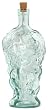 Spanish Recycled Glass Grapes Bottle with Cork 10.5"H 32oz Set / 2