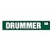 DRUMMER - Street Sign - drums sticks drum musician gift novelty street sign
