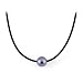 Tahitian Black Pearl Necklace in 14K White Gold
