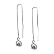 Sterling Silver Claddagh Threader Earrings