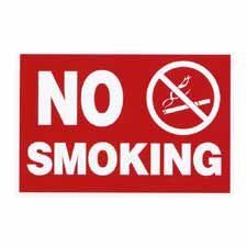 AVT83639 - ECONOMY NO SMOKING WALL SIGN