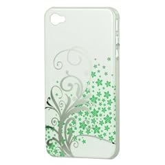 ORIGINAL iProtect Iphone 4 Floral Case H�lle weiss Retro HARDCASE