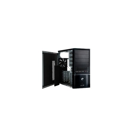 Revoltec SIXTY4 PC-Geh&auml;use (Midi Tower, ATX, 1x e-SATA, 2x USB 2.0) schwarz, ged&auml;mmt