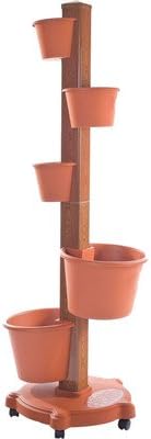 5 Planter Vertical Gardening System Finish: Terracotta