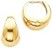 14K Yellow Gold Hinged Hoop Earrings Ear Jewelry New AE