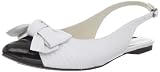 ALL BLACK Women's Bow Point Slingback Flat