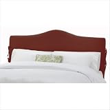 Skyline Furniture 47XX (Twill Red) Arc Slipcover Headboard in Twill Red Size: Full