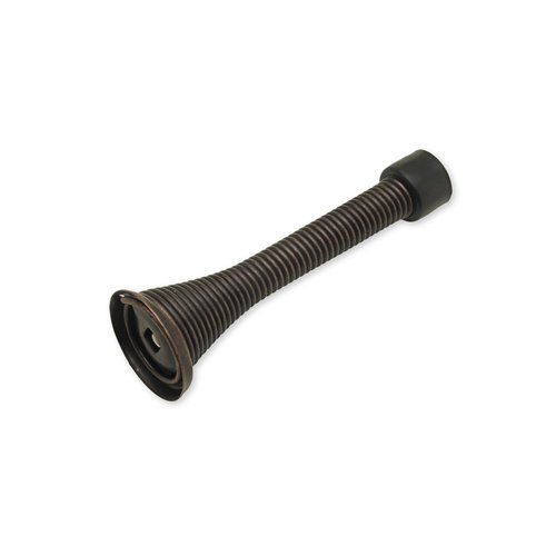 3-1/8" Oil Rubbed Bronze-Heavy Duty Spring Door Stop- With Mounting Screw Inside Door-stop