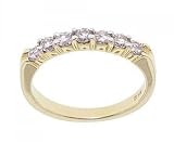 14KT Yellow Gold Anniversary Band Ring .50cttw Diamonds