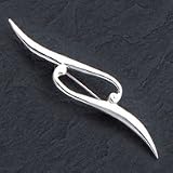 Sterling Silver Double Scroll Pin