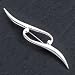 Sterling Silver Double Scroll Pin