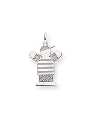 14k White Gold Kid Charm Cyber Monday Special