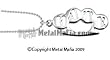 SILVER BRASS KNUCKLE NECKLACE WITH THE WORDS HATE CUTOUT SILVER BRASS KNUCKLE NECKLACE WITH THE WORDS HATE CUTOUT