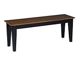 UPC 727506000302 product image for International Concepts Shaker Bench, Black/Cherry Finish | upcitemdb.com
