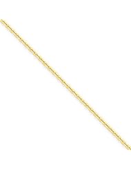 14k Yellow 20in Gold 1.65mm Solid D/C Cable Necklace Chain. Metal Wt- 4.63g